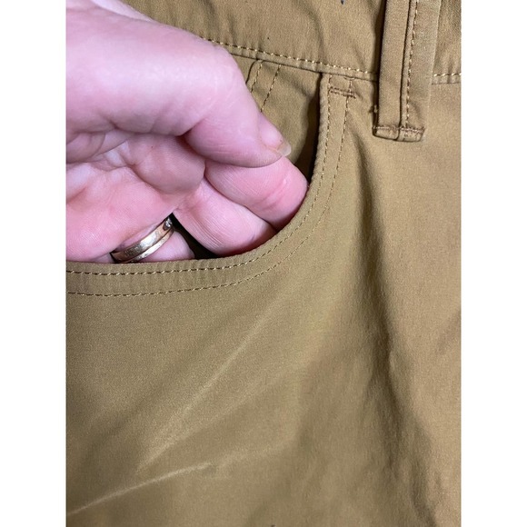 Eddie Bauer Travex Pants Mens 30x32 Tan Straight Leg Casual Lightweight Khaki - Picture 3 of 5